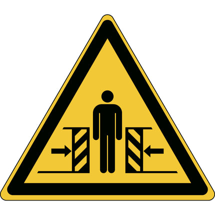 ISO Safety Sign  Warning Crushing
