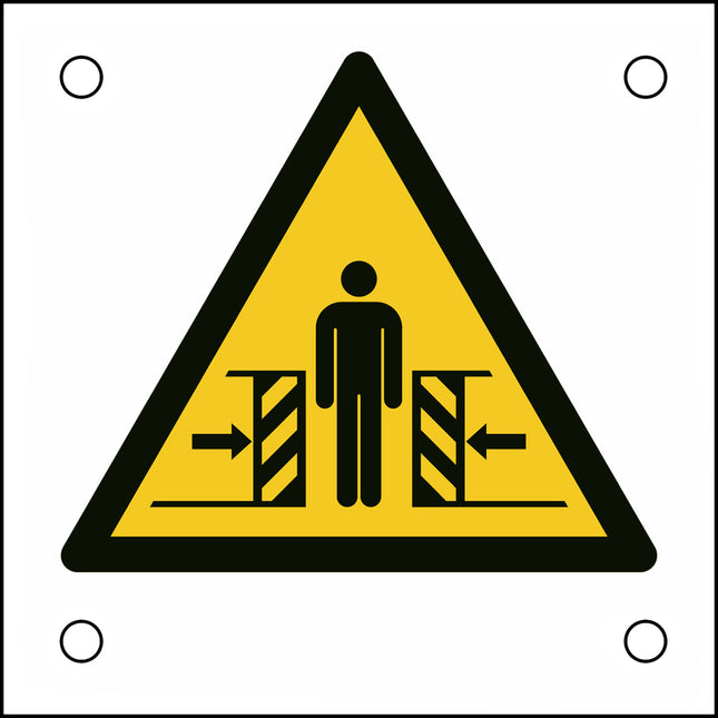 ISO Safety Sign  Warning Crushing