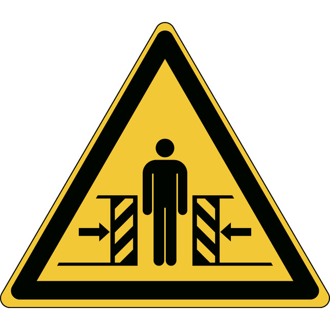 ISO Safety Sign  Warning Crushing