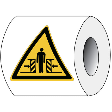 ISO Safety Sign  Warning Crushing