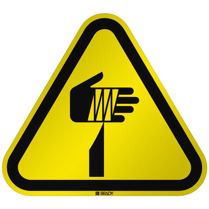ISO Safety Sign  Warning Sharp elements