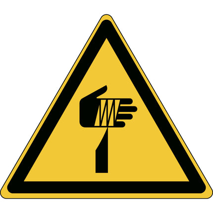ISO Safety Sign  Warning Sharp elements