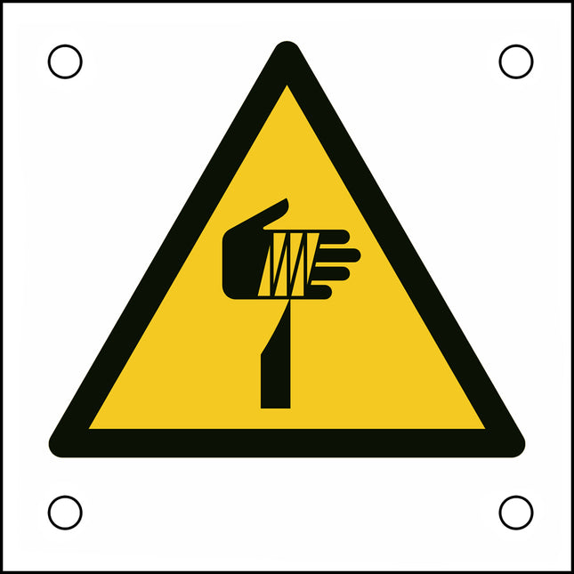 ISO Safety Sign  Warning Sharp elements
