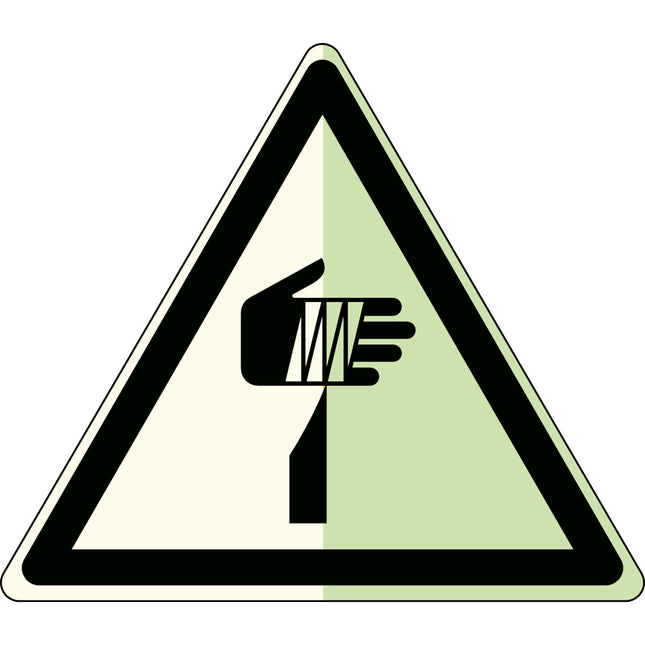Glowinthedark safety sign
