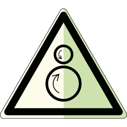 Glowinthedark safety sign