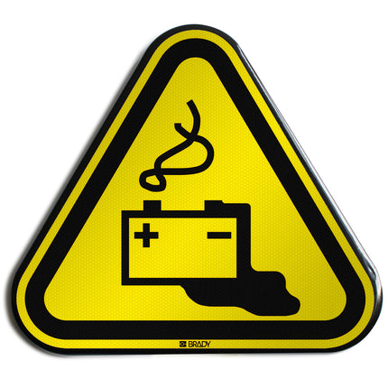 ISO Safety Sign  Warning Battery charging