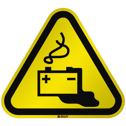 ISO Safety Sign  Warning Battery charging