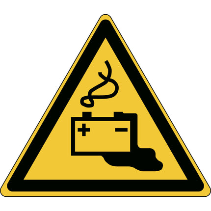 ISO Safety Sign  Warning Battery charging