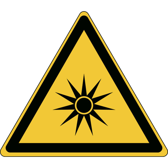 ISO Safety Sign  Warning Optical radiation