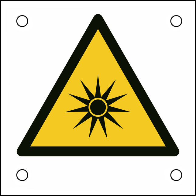ISO Safety Sign  Warning Optical radiation