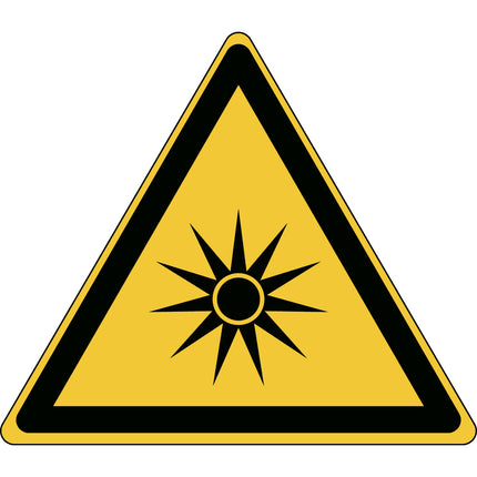 ISO Safety Sign  Warning Optical radiation