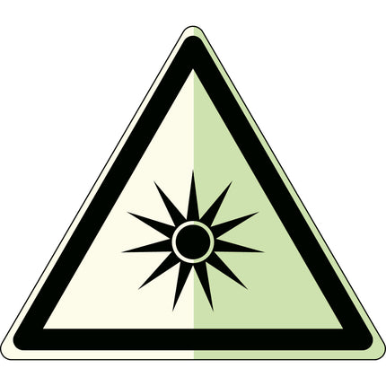 Glowinthedark safety sign