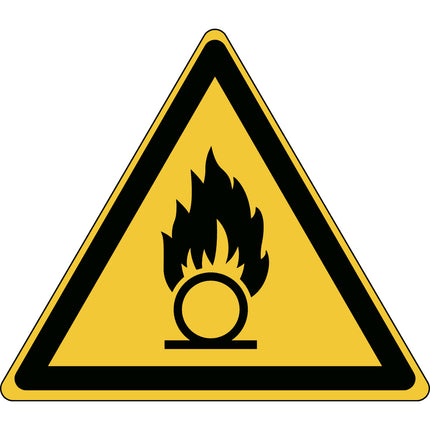 ISO Safety Sign  Warning Oxidizing substance