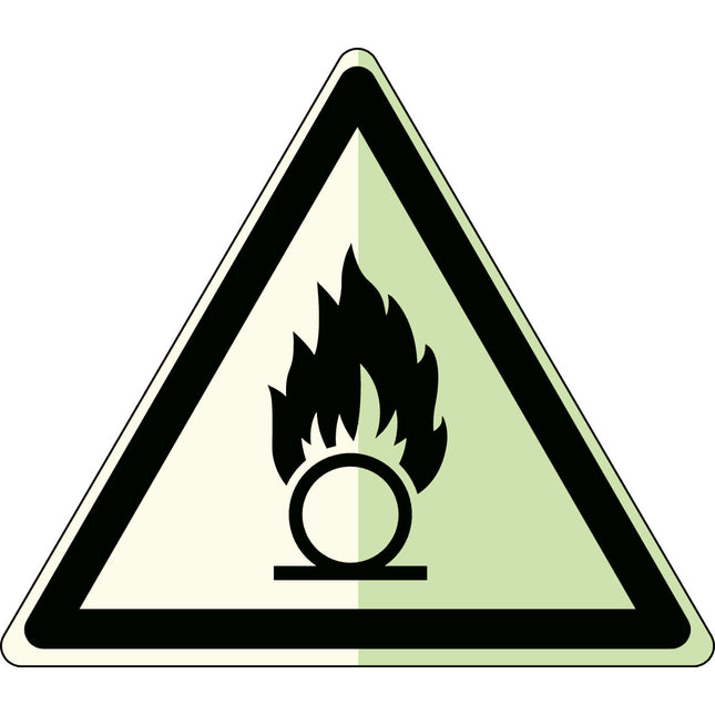 Glowinthedark safety sign