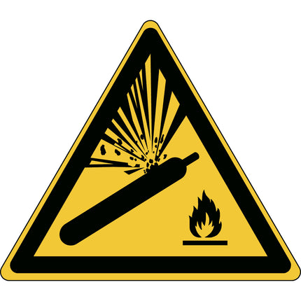 ISO Safety Sign  Pressurized cylinder