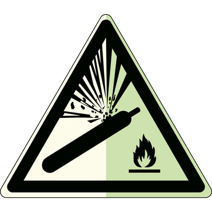 Glowinthedark safety sign