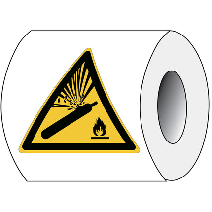 ISO Safety Sign  Pressurized cylinder