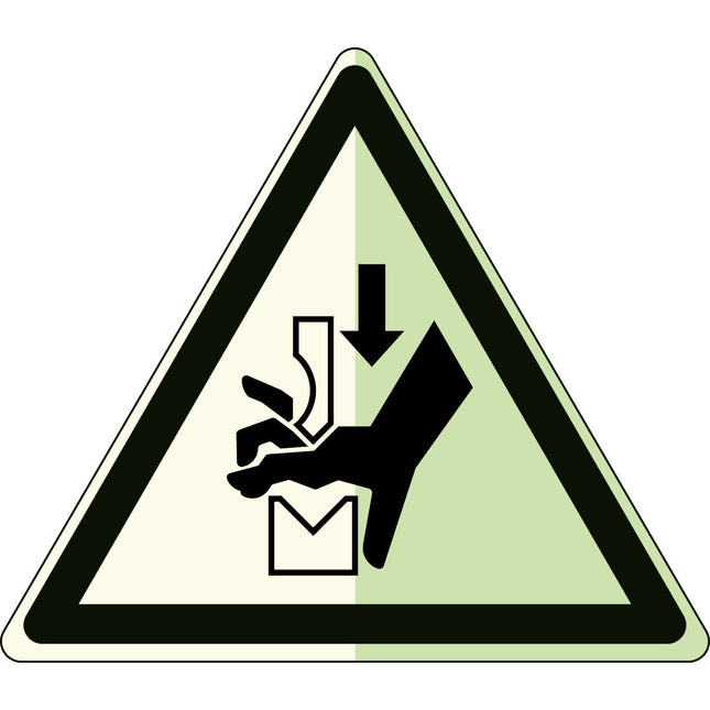 Glowinthedark safety sign