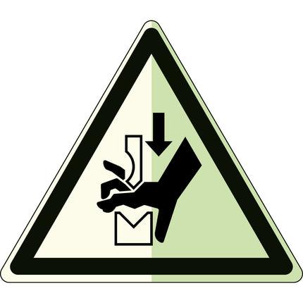 Glowinthedark safety sign