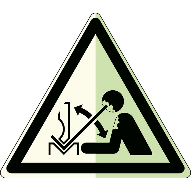 Glowinthedark safety sign