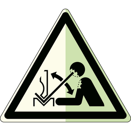 Glowinthedark safety sign