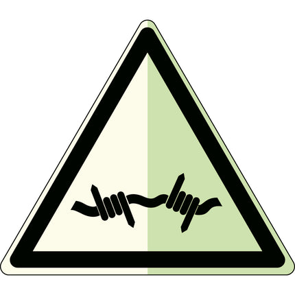 Glowinthedark safety sign