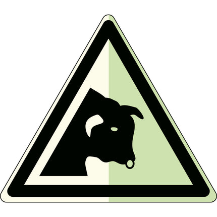 Glowinthedark safety sign
