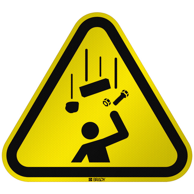 ISO Safety Sign  Warning Falling objects