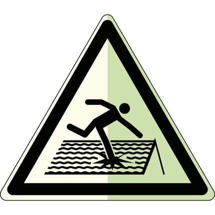 Glowinthedark safety sign