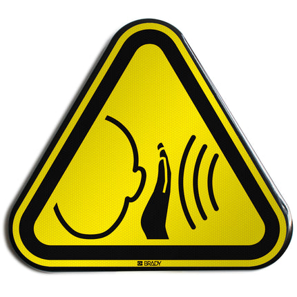 ISO Safety Sign  Warning Sudden loud noise
