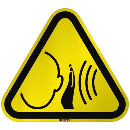 ISO Safety Sign  Warning Sudden loud noise