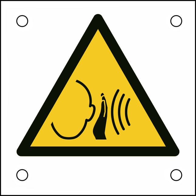 ISO Safety Sign  Warning Sudden loud noise