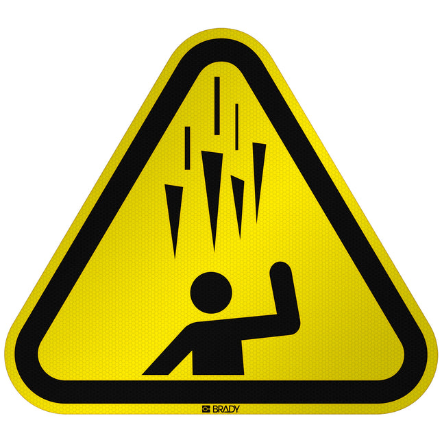 ISO Safety Sign  Warning Falling Ice