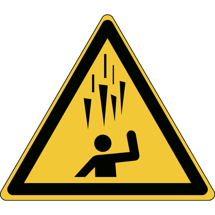 Warning Falling ice  Safety Sign  ISO7010