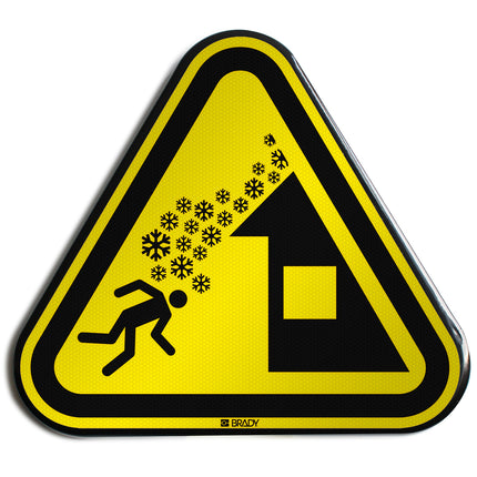 ISO Safety Sign  Warning Roof avalanche