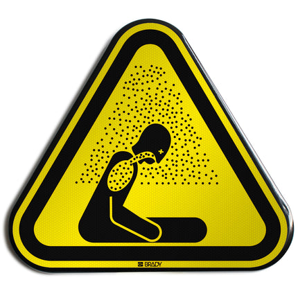 ISO Safety Sign  Warning Asphyxiating atmosphere