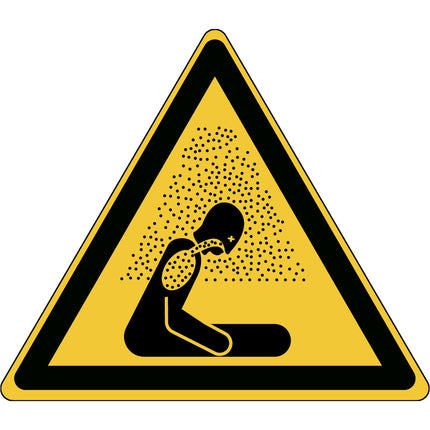 ISO Safety Sign  Warning Asphyxiating atmosphere