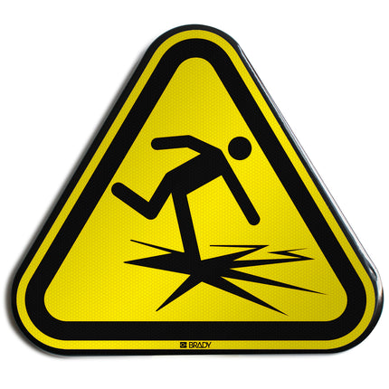 ISO Safety Sign  Warning Thin ice