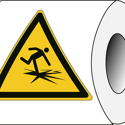 ISO Safety Sign  Warning Thin ice