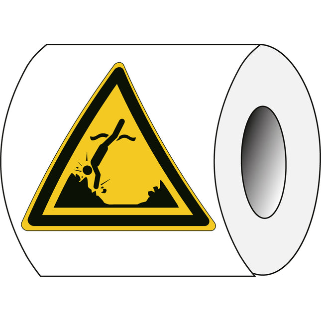 ISO Safety Sign  Warning Submerged objects