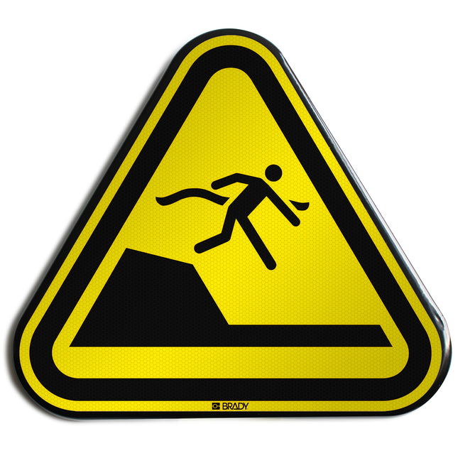 ISO Safety Sign  Warning Sudden drop in swimming or leisure pools