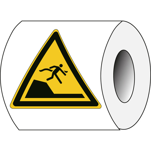 ISO Safety Sign  Warning Sudden drop in swimming or leisure pools