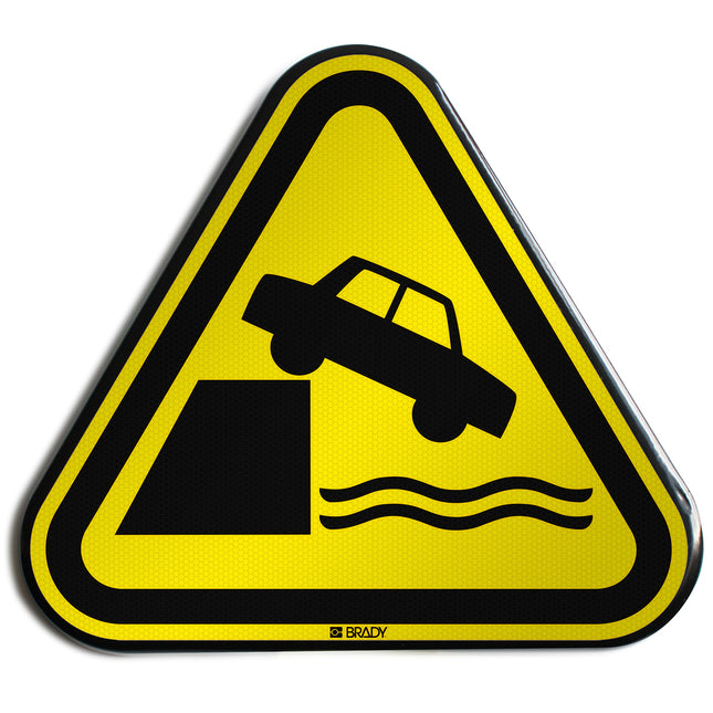 ISO Safety Sign  Warning Unprotected edges