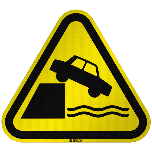 ISO Safety Sign  Warning Unprotected edges