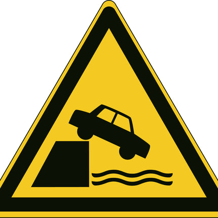 ISO Safety Sign  Warning Unprotected edges