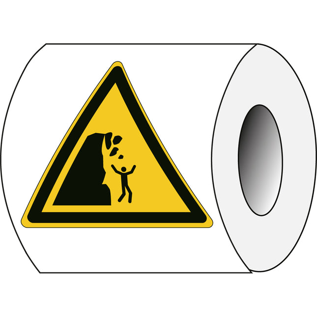 ISO Safety Sign  Warning Unstable cliff