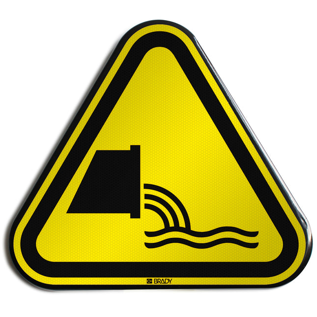 ISO Safety Sign  Warning Sewage effluent outfall