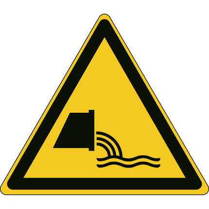 ISO Safety Sign  Warning Sewage effluent outfall