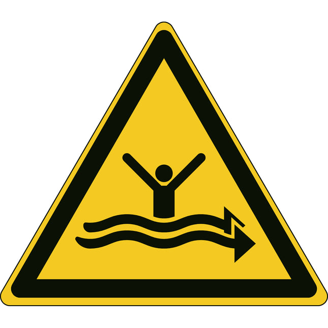 ISO Safety Sign  Warning Strong currents