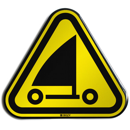 ISO Safety Sign  Warning Sand yachting